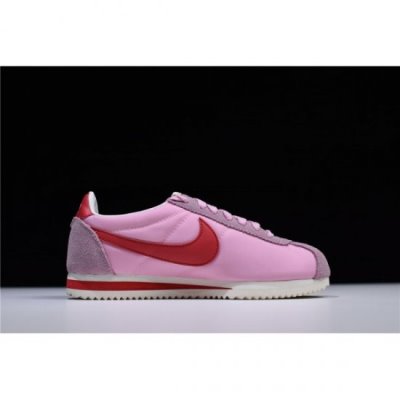 Nike Bayan Classic Cortez Nylon Premium Pembe / Pembe / Kırmızı Lifestyle Ayakkabı Türkiye - DRL4NU7